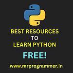 Best Resources to Learn PYTHON FREE!