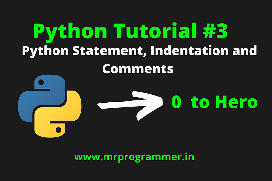 Python statement indentation and comments